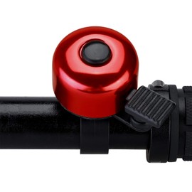 JFmall Bicycle Bell With a Clear Loud Sound, Road Bike and Mountain Bike Bell for Adults, Kids, 8 Colours, red