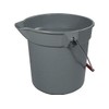 Rubbermaid BRUTE Bucket (S), 3.7 gal (9.5 L), Gray FG296300GRAY