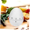 KICHOUSE 2pcs Cute Egg Shape Mechanical Kitchen Timer Countdown Timer