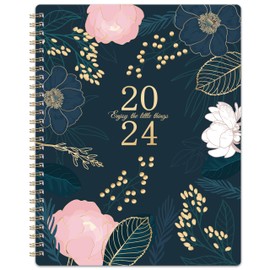 2024 Planner - Planner 2024 with Weekly and Monthly Spreads, Jan 2024 - Dec 2024, 8’’ x 10", Monthly Tabs, Twin-wire Binding, Thick Paper, Check Boxes, Flexible Cover, Perfect Daily Organizer