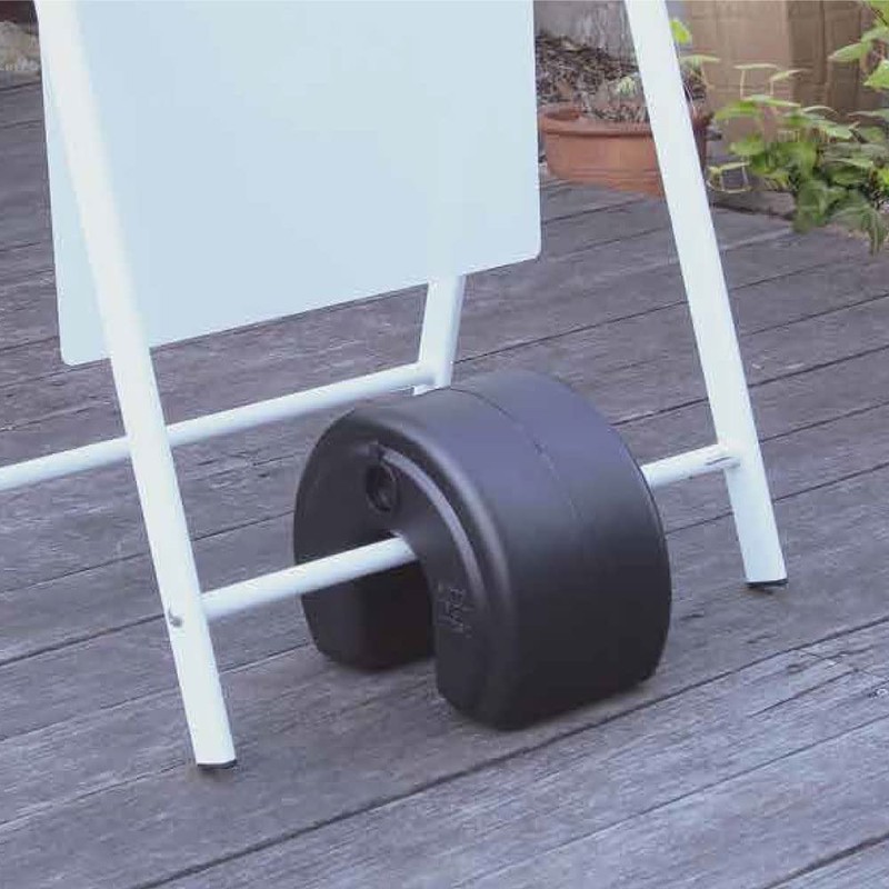 Stand Weight, Black, Horizontal 11.3 lbs (5 kg), Vertical 6.3