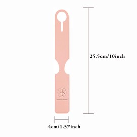 JOOTUEPO Gepäckanhänger, 5 Stück Kofferanhänger, Reiseetiketten, verstellbares Band, zum Markieren von Handtaschen, Koffern, Schulranzen, Reisetaschen