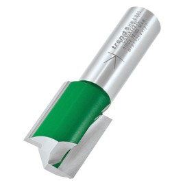 Trend CraftPro Straight Two Flute Router Cutter Bit, 1/2 Inch Shank, 19.1mm Cut Diameter & 25.4mm Cut Length, Tungsten Carbide Tipped, C030X1/2TC