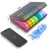 AUVON Weekly Pill Organizer 3 Times a Day, Large 7