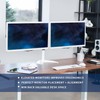 VIVO Dual LED LCD Monitor Mount, Free-Standing Desk Stand for