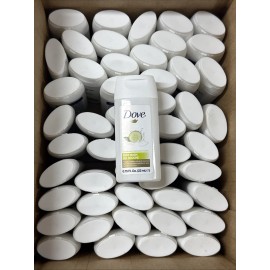 Dove Lot of 50 Dove BODY WASH Cucumber & Green Tea, 0.75oz Each, Hotel / Travel Size