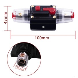 30A Circuit Breaker 12V-24V DC Manual Reset Waterproof Pack of 2