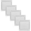 Vent Systems 4'' x 4'' Inch Pack of 5 White