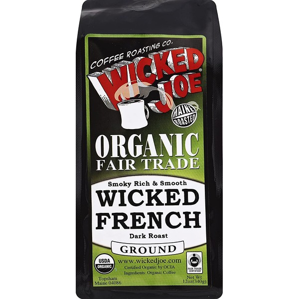Wicked Joe Coffee Wicked French Dark Roast, 12 Ounce (Pack of 6)