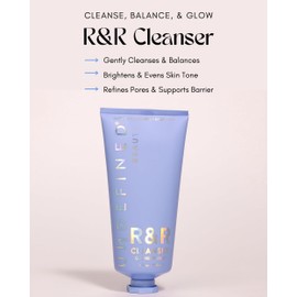 Undefined Beauty R&R Cleanser 8oz – Balancing Gel Cleanser with Niacinamide, Centella, Green Tea & Tremella Mushroom