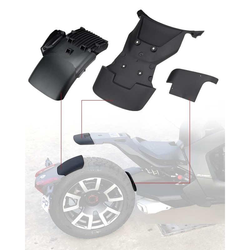 A & UTV PRO Rear Rally Fender for 2019-2024 Can-Am