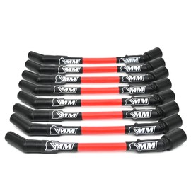 Michigan Motorsports 2014+ LT Spark Plug Wire Set 10mm Blue Performance Wires for Gen V LT1 LT4 L83 L86 L84 L87 L8T 5.3L 6.2L (Red)
