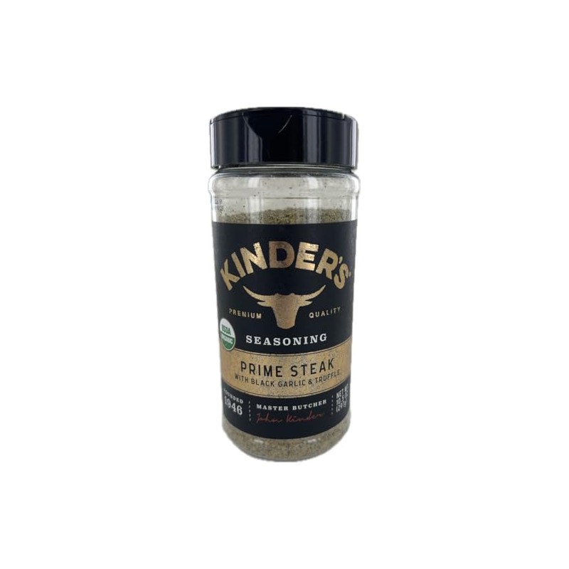Kinder's Prime Steak with Black Garlic & Truffle Seasoning (10.5