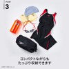 Speedo SD98B68 Pool Bag, Waterproof, Large, Unisex, Black/Red