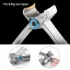 Nail Clipper Cutter Nail Cutting Trimmer Toenail Fingernail Cutter Stainless