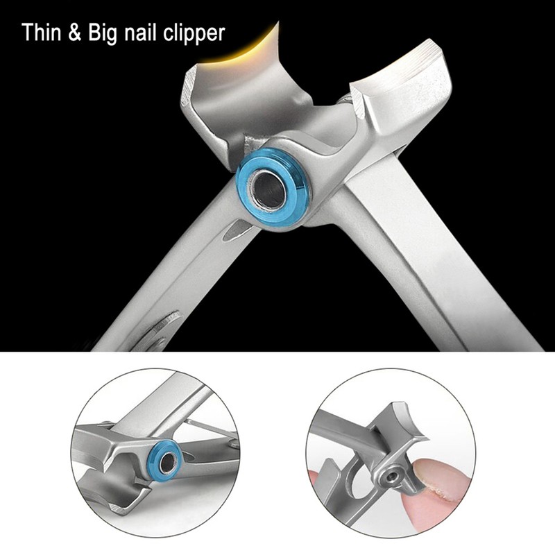 Nail Clipper Cutter Nail Cutting Trimmer Toenail Fingernail Cutter Stainless
