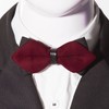 DonDon gent's retro-look pointed bow tie with hook fastener pre-tied