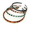 Pack of 4 Thin Plastic Headbands, Simple Plastic Headbands, Thin