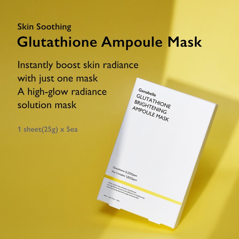 Genabelle [Genabelle]Glutathione Brightening Ampoule Mask 25ml (5ea)