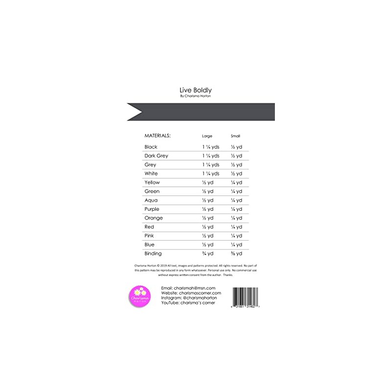 Charisma Horton Live Boldly Pattern, None