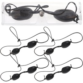 Parche ocular UV para máquina de belleza y cuidado de la piel, 5 piezas, PVC negro, efecto sombreado, para fotorrejuvenecimiento