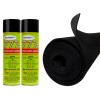 POLYMAT 12ft x 45" Black S60 Polymat +(2)CAN 777 GLUE