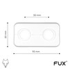 Double Rosettes for Heating Pipes Cover for Heating Pipes 2-piece