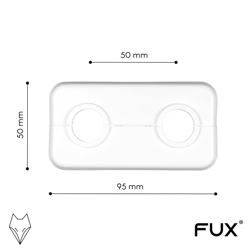 Double Rosettes for Heating Pipes Cover for Heating Pipes 2-piece