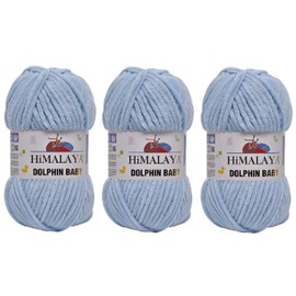 Himalaya Dolphin Baby Yarn 395 Yards 3 x 100 g Super Bulky Baby Blanket Yarn (80306)