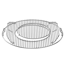 Skyflame Charkettle Double-Side Hinged Cooking Grate, Gourmet BBQ System Replacement Grill Grid Compatible with Weber 8835, Performer, 22" Charcoal Kettle Grills