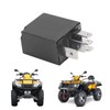 ABS+Metal Auxiliary Relay, Auxiliary Relay 9010‑150350 Black Replacement for Ranchero