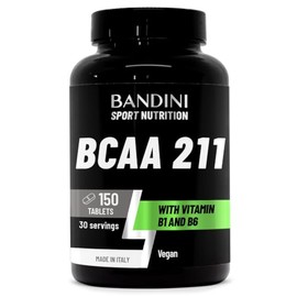 Bandini® BCAA 2 1 1 BRANCHED Amino ACIDS | 150 Tablets with B1 B6 Vitamins