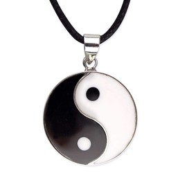 "Yin-Yang" 20 mm 925 EtNox-Pendant Silver (K358)