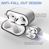 Compatible with AirPods 4 Case with Cleaning Kit and Keychain,