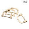 sourcing map U Shape Horseshoe D-Rings Screw Buckle for DIY
