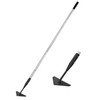 YEELOR Triangle Garden Hoe, Carbon Steel Weed Remover Edger Lawn