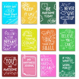 Vusnud 24 Packs - Gifts in Bulk Mini Inspirational Notebooks for Kids Party Favors, Small Motivational Notepads for Students, Cute Notebooks Back to School Gifts from Teacher