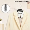 Heavy Duty Plastic Hangers 50 Pack with Non-Slip Design,0.2 Inches
