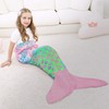 WERNNSAI Mermaid Tail Blanket - Glow in The Dark Mermaid