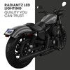 Radiantz Motorcycle License Plate Frame with 6 White LED Lights,