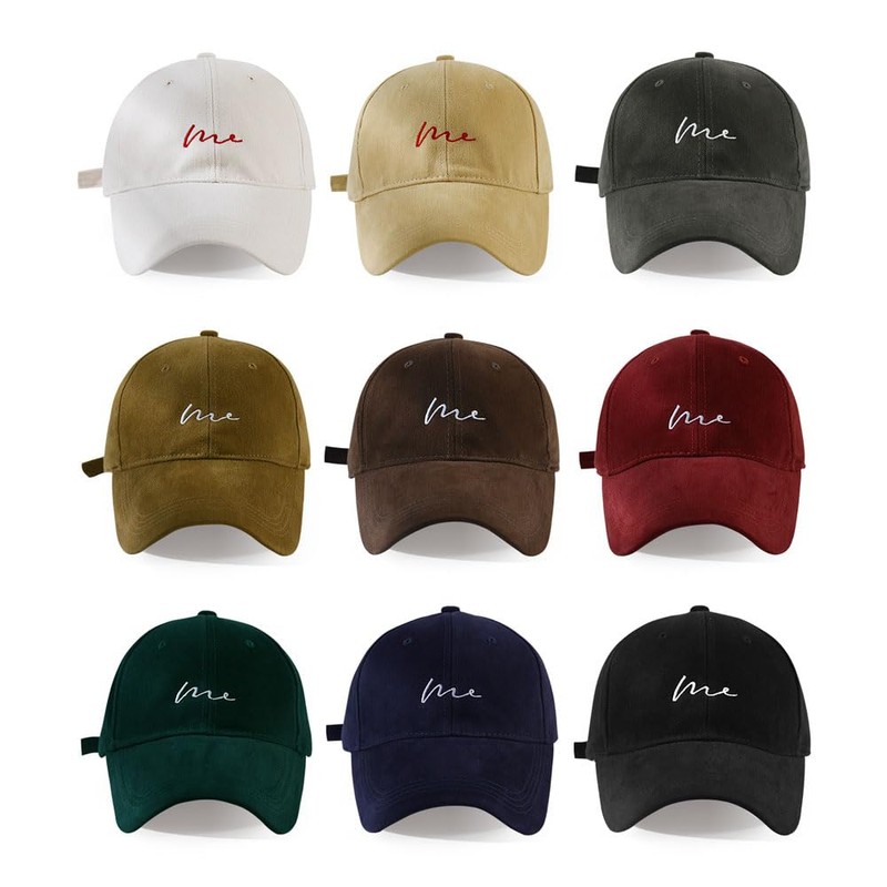 COTIDI Mens 100% Cotton Baseball Adjustable Cap, gray