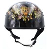 Hot Leathers Advanced Motorcycle DOT Skull Cap Classic Half Helmets