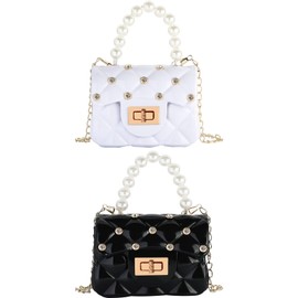 SOTOGO 2 Pieces Little Girls Purses Toddler Purse Princess Purse Handbag Girl Wallets Chain Shoulder Crossbody Bags for Kids