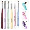 Modelones Nail Art Brushes Set, Nail Brush kit Gel Polish,