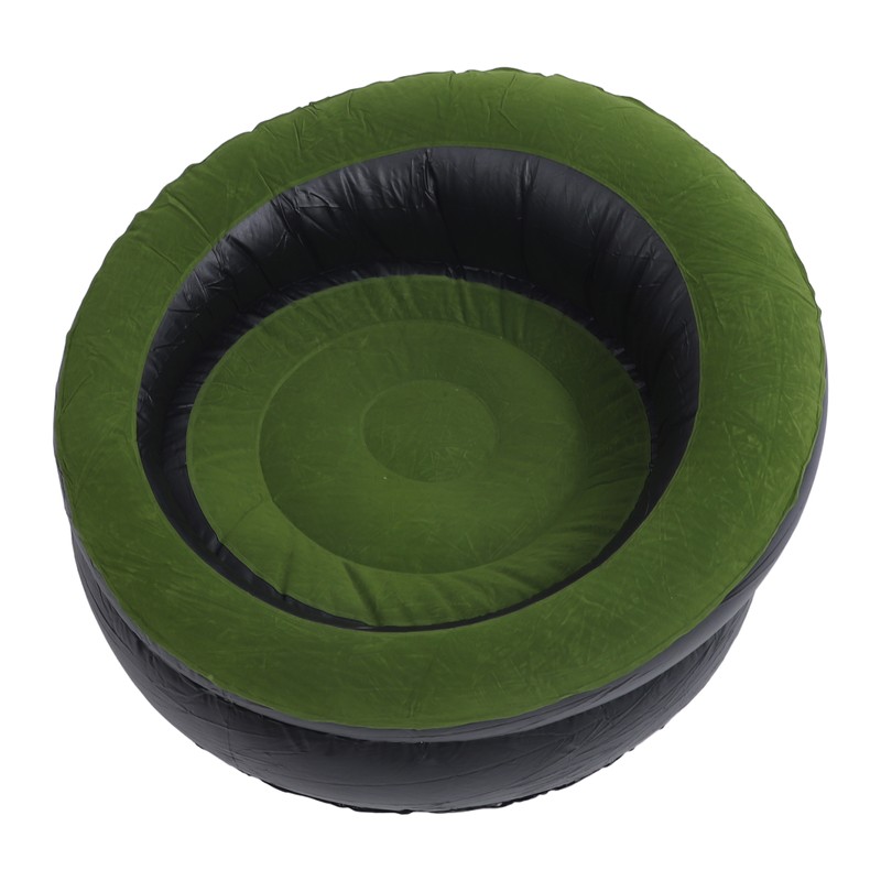 Inflatable Couch PVC Flocking Portable Ergonomic Blow Up Sofa Chair