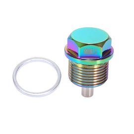 MACHSWON 1 Set M20x1.5 Multicolor Magnetic Oil Drain Plug Sump Pan Drain Nut Bolt Screw with Gaskets Car