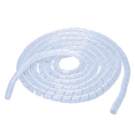 ELECOM BST-20CR Tube to Organize Clutter Cables, Inner Diameter 0.8 inches (20 mm), Length 16.2 ft (5.0 m), Clear