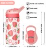 Children Insulated Water Bottles with Straw for School Kids Strawberry