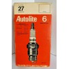 Autolite Plug No 27 Resistor Spark Plugs Box of 6