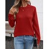 Rapbin Womens Christmas Jumpers Crew Neck Tops Long Sleeve Sweaters